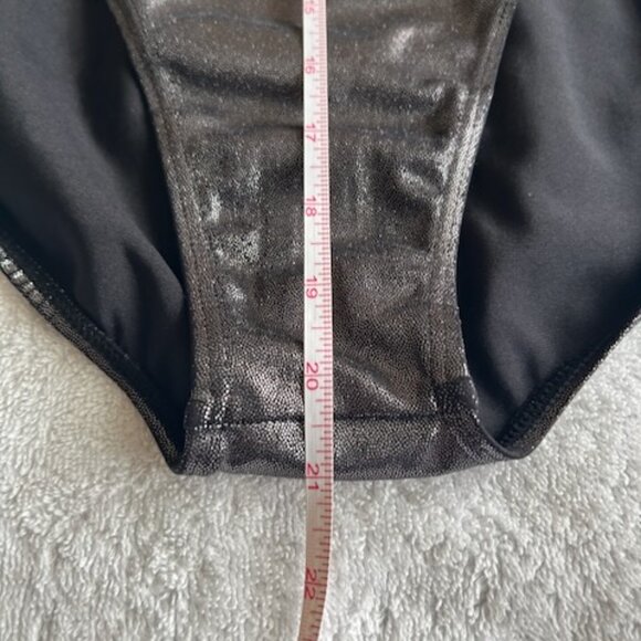 Balera Metallic Gunmetal Grey Leotard Adult Medium EPC - Picture 7 of 9